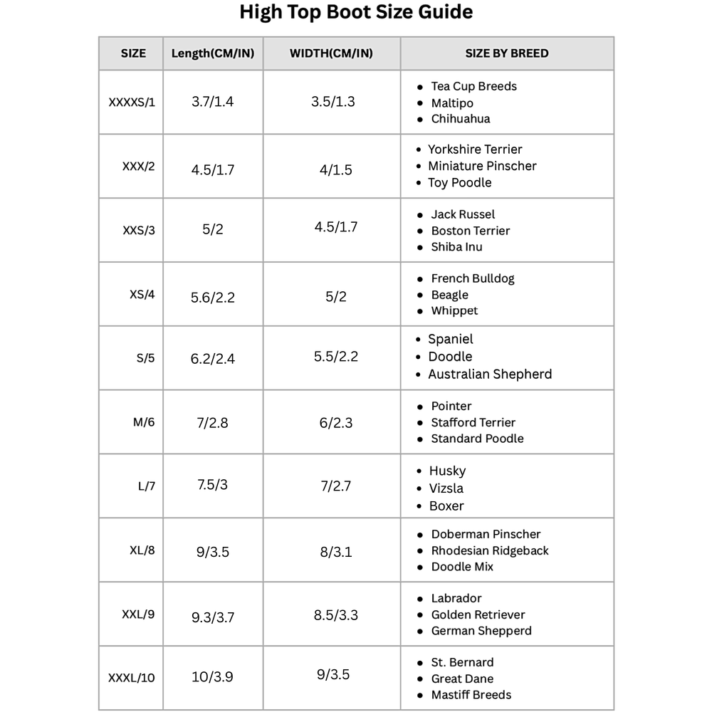 High Top Boots "Stay-On" Technology